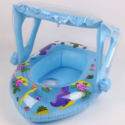 【CW】 Sunshade Baby Inflatable Cartoon Sitting Snorkel Float for Adult