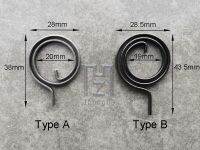 ZONHE 28Mm ลวดแบนที่จับล็อคประตูสปริงยืดประตู