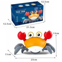 Jamlasooy  fyjhfyjhInduction Escape Crab Rechargeable Electric Pet Musical Toys for Children Boys Girls Gifts Interactive Toys Learn To Climb Toys