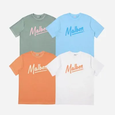 MALBON เสื้อกอล์ฟผู้ชาย,2023ใหม่เกาหลีดั้งเดิมเสื้อยืดแขนแขนสั้นคอกลมกีฬายืดหยุ่นลำลอง