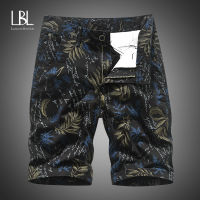 2022 New Mens Cotton Print Cargo Shorts Millitary Clothing Summer Casual Breech Bermuda Fashion Jeans For Beach Pants Men Short