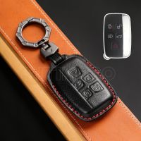 gthrrftdb New Leather Car Key Case Cover for Land Rover Range Rover Sport Evoque Freelander for Jaguar XF XJ XE XJL XF Shell Accessories