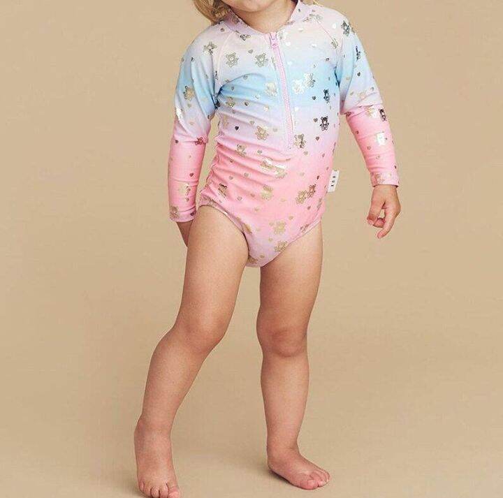 Girls long sleeve bathing on sale suit