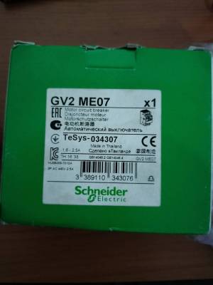 Schneider Electric TeSys  GV2ME07  690 V Motor Protection Circuit Breaker, 3P Channels, 1.6 → 2.5 A, 3 kA