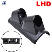 2 "52Mm Car Gauge Pod A Pillar Pod Double Hole Mount Holder Gauge Cup Dashboard Meter For Left Hand Drivers ABS Plastic Black