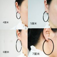 【YP】 Big Ladies Earrings Wide Round Fashion Jewelry Wholesale Personalized Hoop for