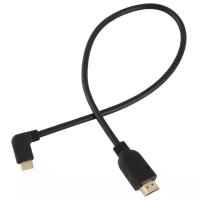 สายมินิ HDMI TO HDMI 0.5 เมตรหัวงอ 90 องศาข  Black