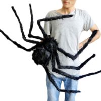 30cm50cm75cm Horror Giant Black Plush Spider Halloween Party Decoration Props Kids Children Toys Haunted House Decor