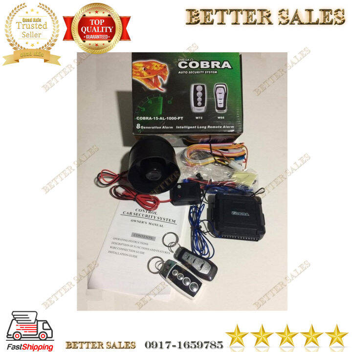 OMEGA Car alarm Cobra Auto security system Intelligent Long Remote