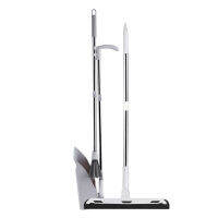 Foldable Standing Broom and Broom Dustpan Set Combination with Retractable Broom Cleaning Suitable for Kitchen and Living Room