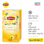 Trà Túi Lọc LIPTON Hoa Cúc Helium Chamomile Và Các Loại Trà Khác Hộp 25 Gói