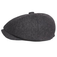 HT3444 Berets ฤดูใบไม้ร่วงฤดูหนาวหมวกขนสัตว์ผู้ชายผู้หญิง Vintage แปดเหลี่ยม Newsboy หมวกชายหญิง R Beret หมวกศิลปินจิตรกรหมวก Men