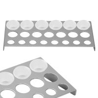 23 Holes Tattoo Supply เครื่องมือ Beauty Pigment Ink Cups Holder Stainless Steel Shelf Stand Tips