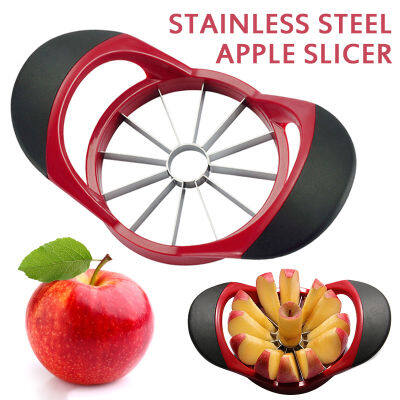 Apple Cutter Fruit Stainless Steel Slicer Corer 12-Blade Large Apple Corer, Stainless Steel Ultra-Sharp Fruit Vegetable Tools