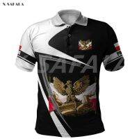 Solid Polska large skull country emerge frame 3D full print men women polo POLO shirt 1 solid short sleeve wall wear tee