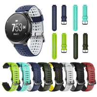 สมาร์ทสายนาฬิกาข้อมือสำหรับผู้เบิกทาง Garmin 235 220 230 620 630 735เปลี่ยนสายรัดซิลิโคนวงสร้อยข้อมือกีฬากลางแจ้งสายรัดข้อมือ