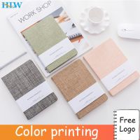 Blank And Grid Paper Notebook Linen Hard Cover 256 Pages Journal Supplies Notebook Office School Supplies Stationery Note Books Pads