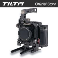 กรง TA-T07-C TILTA สำหรับ S6 E2 Z CAM F6แท่นขุดเจาะกล้อง DSLR ที่มีการบันทึกมือจับด้านบนคลิปหนีบสายไฟ V Mount ชุดอุปกรณ์เสริมแผ่นแบตเตอรี่