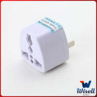 Wisell ตัวแปลง  3 ขา เป็น 2 ขาแบน หัวแปลงปลั๊กไฟ อะแดปเตอร์เดินทาง Plug converter