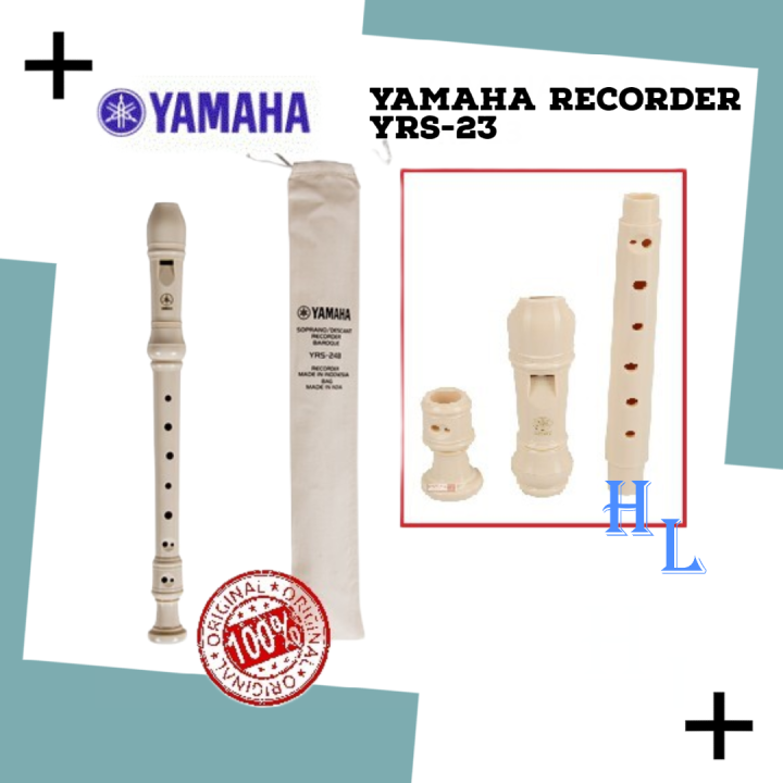 Yamaha Soprano/Descant Recorder YRS23 Lazada