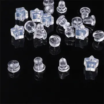 100pcs Ear Bob Silicon Back Earring Stoppers Jewelry Findings And  Components