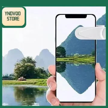 Andoer Compact Adhesive Mirror for Phone Metal Plates for Selfie