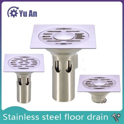 Shower Toilet Stainless Steel Floor Drain Deodorant Core Washing Machine Tee Toilet Sewer Kitchen Bathroom Floor Drain Cover  by Hs2023