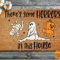 40X60CM Welcome Home Doormat Pumpkin Letter Thanksgiving Halloween Front Door Mat Carpet Decoration Floor Mat Autumn Fall