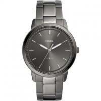 Fossil The Minimalist สามมือควันสแตนเลสนาฬิกา FS5459สำหรับผู้ชายผู้หญิง