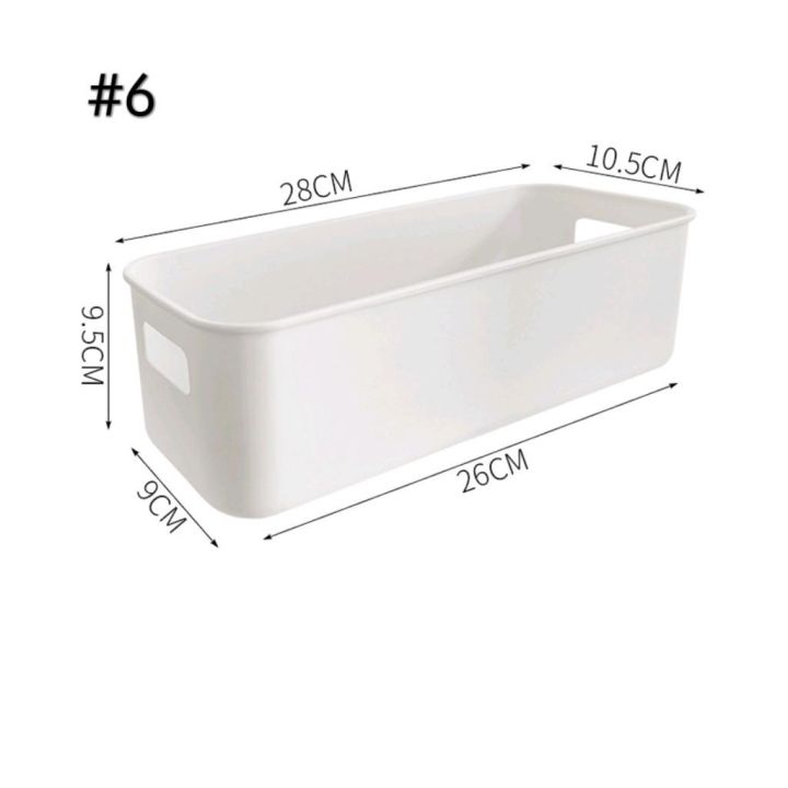 แถมสติ๊กเกอร์-กล่องเก็บของ-ใส่ของใช้ทั่วไป-ประหยัดพื้นที่-สีขาว-ฝาใส-กล่องจัดระเบียบ-กล่องพลาสติก-กล่อง