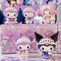 ใหม่อะนิเมะ Sanrio Kawaii Kuromi My Melody รักชุดนอนตาบอดกล่องจี้ตกแต่งรถสาวของขวัญเด็กสะสม