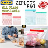 [IKEA] ISTAD Ziplock Bag Resealable Reusable Plastic Bag BPA Free Freezer Safe For Food VATTNIG BEKOSTA Beg Plastik