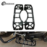 Motorcycle CNC Wide Foot Pegs Front Driver Footpegs Stretched Floorboards For Harley Touring Road Glide Softail FLST Dyna FLD Pedals