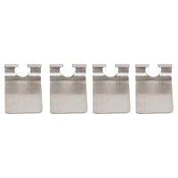 Razor Holder Plug Holder Hook with Self Adhesive - Brushed Stainless Steel (4 Pack)