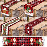 Premium Safflower Pine Leaves Pattern Christmas Table Flag Xmas Dining Home Tablecloth New Year Xmas Table Cover Durable Christmas Decor Tablecloth Home Decor Christmas Tablecloth