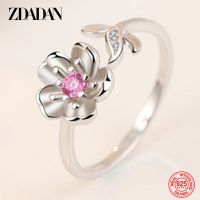 {BUSA Fashion Accessories} ZDADAN 925แหวนเงินแท้ปรับได้สำหรับผู้หญิงเครื่องประดับงานแต่งงานแฟชั่นของขวัญที่เข้าได้กับทุกชุด