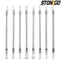 STONEGO 8 in 1 IC Chip Repair Thin Tools Set CPU Metal Remover Burin To Remove for Mobile Phone Computer CPU NAND IC Chip Repair Tool Sets