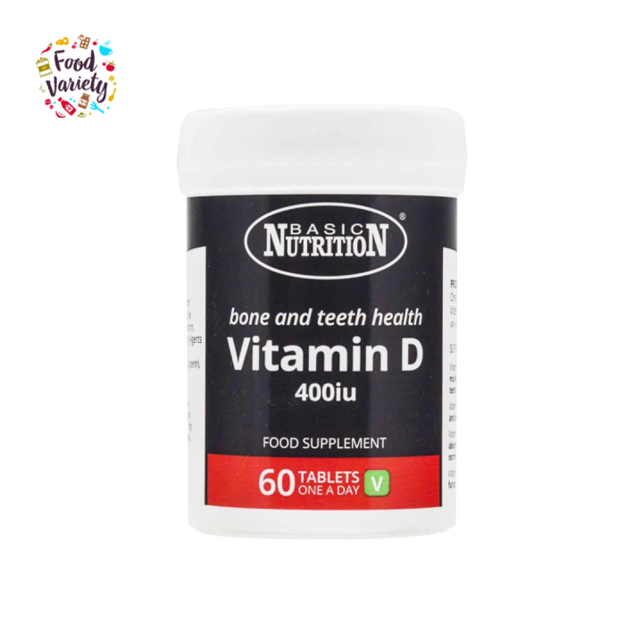 Basic Nutrition 400 iu Vitamin D Tablet โภชนาการพื้นฐาน 400 ไอยู วิตามินดีแท็บเล็ต Lazada.co.th