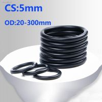 ◎ Black NBR O-Ring 10Pcs/Lot CS 5mm OD20-300mm Rubber Ring NBR Sealing O Ring Seal Gasket Ring Washer High Quality For Car Gasket