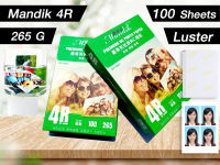 Mandik 265g  4x6 100 แผ่น โฟโต้ ผิวด้านมุก ร้านถ่ายรูปใช้  เคลือบ RC  119 บ.