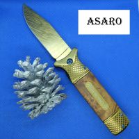 ASARO CM002 Folding knife CHONGMING Knife รุ่นCM73 มีดพับพกพา มีดเดินป่า มีดสวยงาม ขนาด 21.50 ซม.