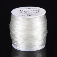 【YD】 0.6mm 0.7mm 0.8mm Elastic Beading Cord String Thread for Necklace Stretch Rope 100m/roll