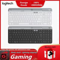 ◕ คีย์บอร์ดบลูทู ธ ไร้สาย.Logitech Slim Multi-Device Wireless Keyboard K580 - Bluetooth/Receiver