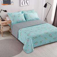 "Buy now"ผ้าปูที่นอน ผ้าไมโครเทค KASSA HOME รุ่น ELPB035 ขนาด 3.5 ฟุต (ชุด 3 ชิ้น) สีฟ้า  "แท้100%"