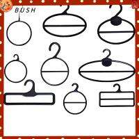 BUSH 1 PC หนา 10 ซม. 12.5 ซม. 17 ซม. 18.5 ซม. สีดำ/ขาว/โปร่งใส Mini Hanger ผ้าคลุมไหล่ผ้าพันคอไม้แขวนเสื้อ 1/2 Layer วงรี