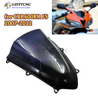 กระจกบังลม CBR600RR Airflow สำหรับ Honda CBR600 RR CBR 600 2007-2012 CBR 600RR F5 Double Bubble Wind Touring หน้าจอ