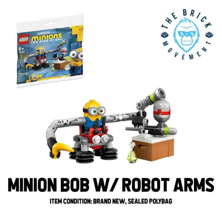 Lego® Minions Minion Bob W/ Robot Arms Polybag | Lazada Ph