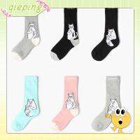 QIEPING Mens Keep Warm Winter Soft Ankle Socks Cartoon Cat Cotton