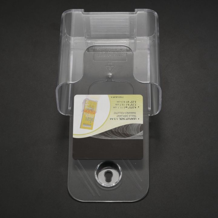 12-pack-premium-trifold-4-inches-wide-brochure-holder-plastic-brochure-holder-wall-mount-clear-countertop-organizer