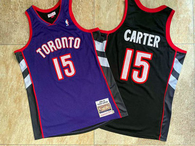 Top-quality Mens Toronto Raptors 15 Vince Carter 1999-00 Mitchell Ness Hardwood Classics Basketball Jersey - Purple